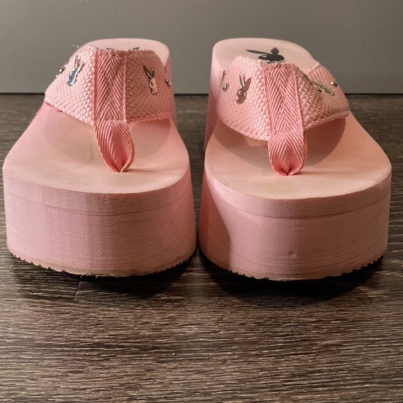 Playboy Vintage Platform Pink Sandals Size 6 - Picture 3 of 10